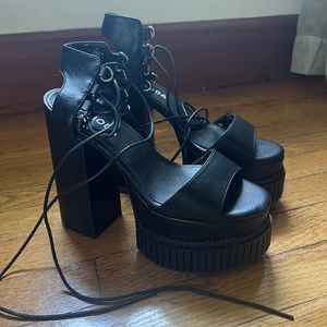 Strappy Platform Creeper Heels